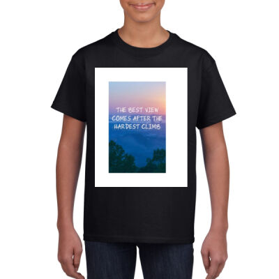 The best view comes after the highest climb - Youth Tee (Same Day) Thumbnail